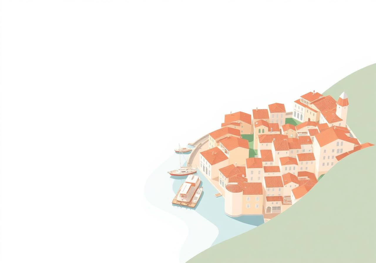 Coastal Italian town